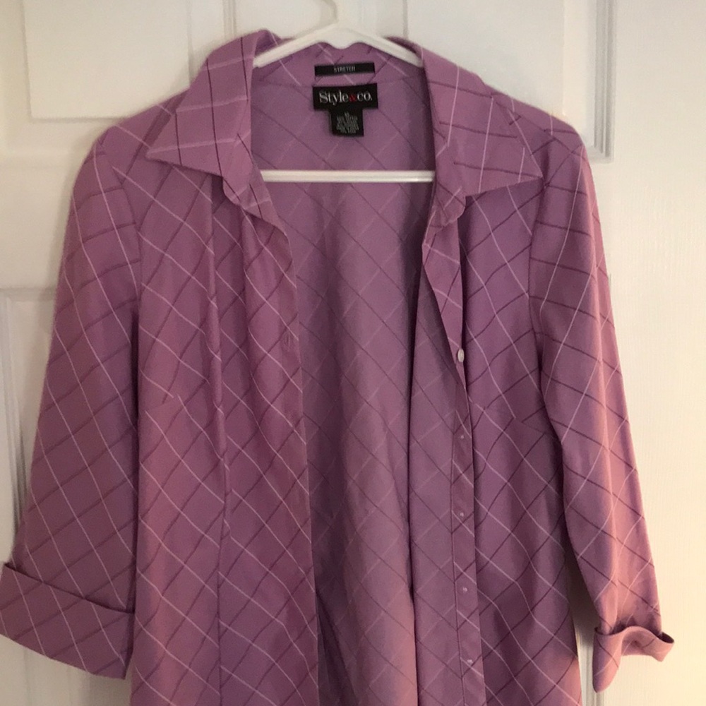 Style & Co stretch ladies blouse size 10